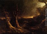 Thomas Cole A Tornado in the Wilderness painting